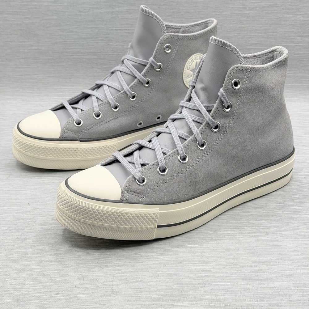 Converse Women's 11 Chuck 70 Plus Grey Blue Suede Leather High Top A03251C